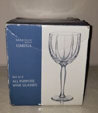 Usado, Copos de cristal Waterford Marquis Omega 8 5/8" conjunto de 4 copos de vinho para todos os fins comprar usado  Enviando para Brazil