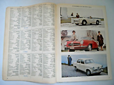 1960s car catalogue for sale  LONDON