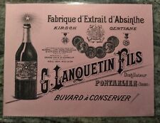 Rare buvard absinthe d'occasion  Saint-Vaast-la-Hougue