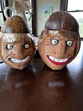 Coconut head carved for sale  Oconomowoc
