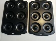 (2) New 6 Cavity DONUT Non Stick Pan Bakeware Cakes Baking Tray Tin for sale  Shipping to South Africa