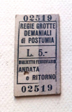 Biglietto ferroviario andata usato  Italia