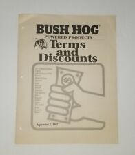 Bush hog 1987 for sale  Jal