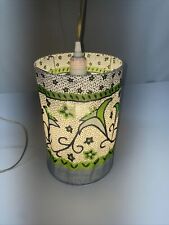 lamp drum floral shade for sale  White Lake