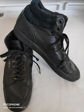 Men black leather for sale  LEICESTER