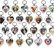Dog keyrings heart for sale  SPILSBY