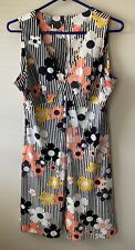 VTG Polyester  Dress Womens Medium Floral Made in USA Knee Length for sale  Shipping to South Africa
