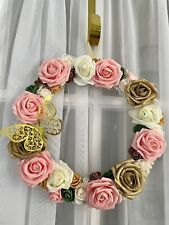Rose wreath handmade for sale  CLACTON-ON-SEA