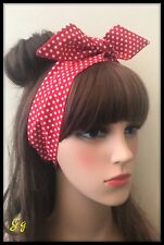 Red polka headband for sale  POOLE