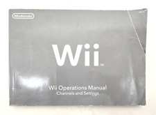 Manual de operaciones de la consola Nintendo Wii - Canales y ajustes - (solo manual) segunda mano  Embacar hacia Mexico