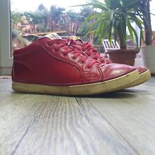 Mens red leather for sale  BRIDGNORTH