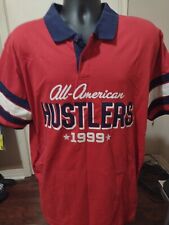 Usado, Camisa polo Rocawear clássica All American Hustlers 1999 manga curta 2XL vermelha #99 comprar usado  Enviando para Brazil