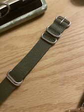 22mm Green One Piece Zulu Watch Strap for sale  Shipping to South Africa