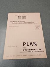Western Pine Association Bookshelf Plans 1970's  for sale  Shipping to South Africa
