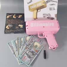 Cash Canon Money Shooter Gun Pink with Play Money Make it Rain Party Novelty for sale  Shipping to South Africa