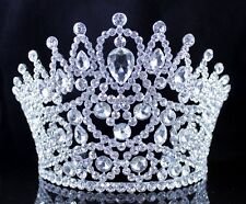 CONCURSO DE PENTES DE CABELO COROA TIARA CRISTAL STRASS RAINHA BELEZA SEXY T2178 PRATA comprar usado  Enviando para Brazil