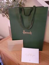 Harrods london green for sale  CARDIFF