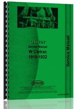 Oliver Cletrac W Crawler Service Repair Manual for sale  Shipping to Canada
