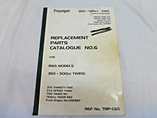 Triumph parts manual for sale  CHESHAM