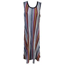 QVC Attitudes By Renee Sleeveless Multicolor Dress Midi Pleated Semi Fitted XS for sale  Shipping to South Africa