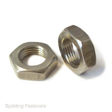 A2 Stainless Steel UNF Half Thin Lock Locking Nuts 1/4" 5/16,3/8, 7/16, 5/8,3/4", used for sale  Shipping to South Africa