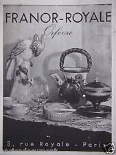 Publicité 1944 franor d'occasion  Longueil-Sainte-Marie