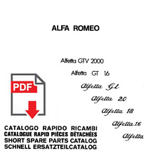 Catalogo ricambi alfa for sale  Shipping to Ireland