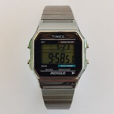 Relógio Timex Classic multifuncional digital LCD pulseira de expansão T78587 comprar usado  Enviando para Brazil