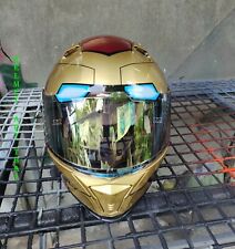 Capacete de motocicleta aerografado personalizado Iron Man comprar usado  Enviando para Brazil