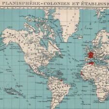 Planisphère colonies établis d'occasion  Quimper