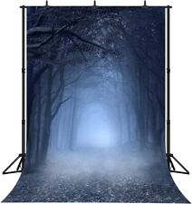 Halloween Spooky Forest Photo Backdrop Vinyl Photo Background 5' x 7', used for sale  Shipping to South Africa