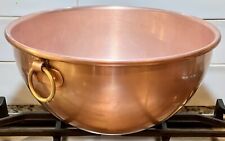 Mauviel 1830 11” Egg White Beating Heavy Copper Bowl w/Brass Ring, Post-2015, used for sale  Shipping to South Africa