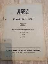 Agria bewässerungspumpen ersa gebraucht kaufen  Spraitbach