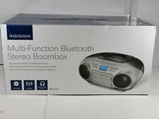 Insignia - Rádio AM/FM portátil CD Boombox com Bluetooth - Prata/preto comprar usado  Enviando para Brazil