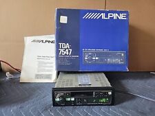 Alpine TDA-7547 AM/FM Cassette Tape Car Stereo Radio Auto Reverse Ai CD Shuttle , used for sale  Shipping to South Africa