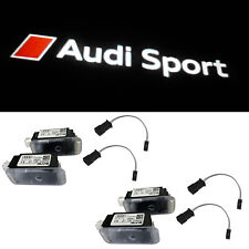 4x Original Audi Sport LED Cortesía Luces Puerta Logotipo + 4x Adaptador Muchos Audi segunda mano  Embacar hacia Argentina