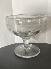 Used, Lot of 13 Vintage Matching Etched Glass Stemmed Dessert Cups 3.5” Tall 3.5” Base for sale  Shipping to South Africa