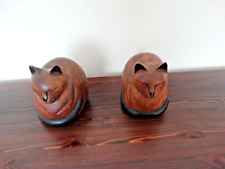 Pair wooden cats for sale  STOKE-ON-TRENT