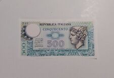 Banconota 500 cinquecento lire, Mercurio, 1976 FDS usato  Rubiera