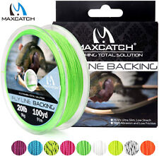 Maxcatch Braided Fly Line Backing for Fly Fishing 20/30lb 100Yards/300Yards for sale  Shipping to South Africa