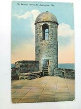 Vintage Postcard Old Watch Tower St. Augustine FL Cement Building for sale  Shipping to South Africa