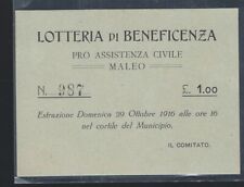 Maleo lotteria beneficenza usato  Lodi Vecchio
