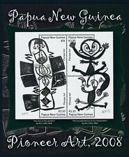 2008 Papúa Nueva Guinea Pioneer Art Part I mini hoja fina como nueva sin montar o nunca montada segunda mano  Embacar hacia Argentina