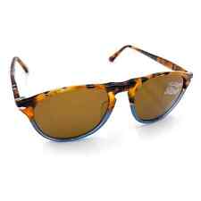 New Persol Havana Sunglasses Tortoise to Blue Acetate Frame 9649-S Italy  for sale  Shipping to South Africa