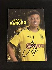 Jadon Sancho 2019-20 Ręcznie podpisana karta z autografem Borussia Dortmund / Man Utd na sprzedaż  Wysyłka do Poland
