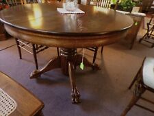 oak pedestal dining table for sale  Pennsburg