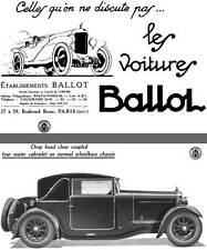 Ballot 1928 voitures d'occasion  Expédié en Belgium