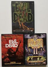 Evil Dead DVD ~Lote De 3~ com INSERÇÕES Evil Dead II Anchor Bay THX Evil Dead 2013 comprar usado  Enviando para Brazil