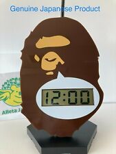 "Cabeza de reloj de pared digital A BATHING APE Bape Ape marrón colgante 9,4"" 5,9" , usado segunda mano  Embacar hacia Argentina