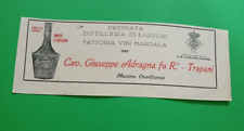 Pubblicita 1922 vino usato  Roma